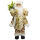 Papai Noel em pé com lista de nomes, lanterna e saco de presentes 45 cm Papai Noel em pé com lista de nomes, lanterna e saco de presentes 45 cm