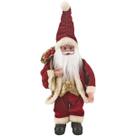Papai Noel em Pé Movimento e Musical a Corda Natal 40cm