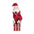 Papai Noel em Resina Zen Yoga Caixa de Presente 2 Colorido 32x12cm