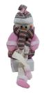 Papai Noel Enfeite De Natal Perna Mole Boneco De Neve G 40cm Papai Noel Enfeite De Natal Perna Mole Boneco De Neve G 40cm