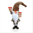 Papai Noel Gorro Marrom Caixinha Presente Enfeite Natalino Papai Noel Gorro Marrom Caixinha Presente Enfeite Natalino
