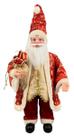Papai Noel Grande Dourado/Vermelho Decoração Natal 100cm