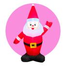 Papai Noel Inflável C/Luz Led Decoração Natal Bivolt 1,00m Papai Noel Inflável C/Luz Led Decoração Natal Bivolt 1,00m