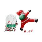 Papai Noel Inflável Com Luzes LED De 3M Para Decoração Interna E Externa Em Telhados, Janelas E