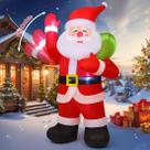 Papai Noel Inflável de Natal COMIN 2,7m com Luzes LED Papai Noel Inflável de Natal COMIN 2,7m com Luzes LED