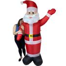 Papai Noel Inflavel Grande Natalino Decoraçao Natal Casa Loja Shopping Comemoraçao Festa Fim de Ano Merry Christimas Evento Condomonio Hall Entrada Po
