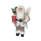 Papai Noel Lista De Presentes Bege 35CM 30308