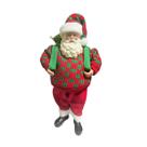 Papai Noel Lux Mochileiro Vermelho 28Cm 30326