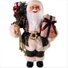 Papai Noel Luxuoso Rústico Saco E Caixa de Presente 35Cm