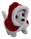 Papai Noel Musical Cachorrinho Pet Natalino Enfeite Natal