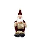 Papai Noel Musical Sentado Musical Vinho 40cm