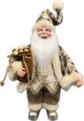 Papai Noel Natal Bordô Marrom Decoração Natal 30cm