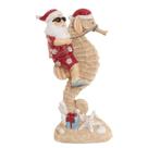 Papai noel no cavalo marinho - 30cm