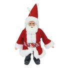 Papai Noel Pequeno Vermelho de Tecido Decoração Natal 17cm