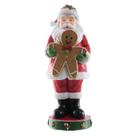 Papai noel segurando gingerbread - 25cm