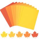 Papéis de cartolina Whaline Assorted Orange Yellow 50 folhas