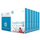 Papéis para impressora HP Copy&Print 20 libras 8,5 x 11, pacote com 6, estojo de 2400 folhas Papéis para impressora HP Copy&Print 20 libras 8,5 x 11, pacote com 6, estojo de 2400 folhas