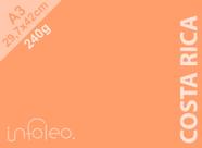 Papel 240 gramas A3 Costa Rica (Coral) Color Plus - 10 unidades