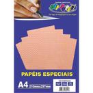 Papel A4 180g 10fls Estampado Vermelho Off Paper