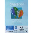 Papel A4 185g Canson iris vivaldi azul claro com 25 folhas