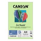 Papel A4 185g Canson iris vivaldi maçã verde com 25 folhas