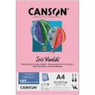 Papel A4 185g Canson iris vivaldi rosa claro com 25 folhas