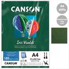 Papel A4 185g Canson iris vivaldi verde amazonas com 25 folhas