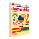 Papel A4 Chamequinho 75g/m2 04 Cores 100 Folhas Escolar