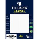 Papel A4 Linho Branco 180G Caixa com 50 Unidades