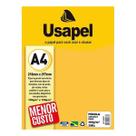 Papel A4 Pérola Perolado Amarelo Ouro 180g/m² 30 Folhas Usapel Perolado Convites Cartões Artesanato