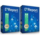 Papel A4 Report - Suzano - Branco 75g/m2 - 210mmx297mm - (500 folhas) - Kit com 02 pacotes