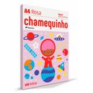 Papel A4 Rosa 100 Fls 75g/m² Chamex - Ideal para Impressão e Artesanato