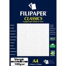 Papel A4 Vergê Branco Classics 180G Caixa com 50 Folhas