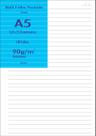 Papel A5 Offset Branco 90g Pautado 100 Folhas 21x14,8cm A5