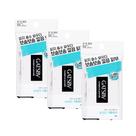 Papel absorvente GATSBY em pó transparente com 70 folhas, pacote x3