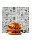 Papel Acoplado Metalizado para Lanches 40x40 - 200 folhas