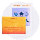 Papel adesivo de vinil imprimível HTVRONT 70 folhas 100g A4