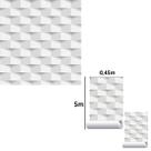 Papel Adesivo Decorativo Abstrato 3D Geométrico Cinza 10m