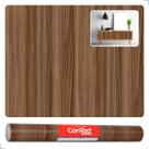 Papel Adesivo Envelopamento Contact Móveis Armário Sala Cozinha Quarto Madeira Nogueira 45cmx10m