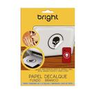 Papel Adesivo Fundo Branco A4 Impressão Jato Tinta Bright