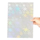 Papel Adesivo Holográfico Vinil Flocos De Neve Snow A4 50fls Papel Adesivo Holográfico Vinil Flocos De Neve Snow A4 50fls