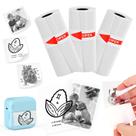 Papel adesivo para impressora térmica 57x25mm QYCHHJ - 3 rolos