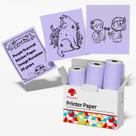 Papel adesivo Phomemo roxo para T02/M02X/M02L/Y02C/Q02