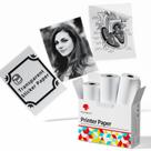 Papel adesivo térmico Phomemo transparente 53 mm x 3,5 m 3 rolos