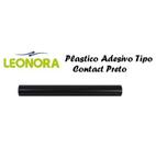 Papel Adesivo Tipo Contact Rolo 45cm x 10m Preto - LEONORA Papel Adesivo Tipo Contact Rolo 45cm x 10m Preto - LEONORA