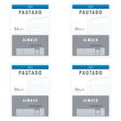Papel almaço A4 Tilibra 200x275mm 56g com 16 folhas kit 4 unidades