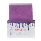 Papel Alumínio para Cabelo STYLETEK 5x11in Pop-Up Roxo 500 Folhas Papel Alumínio para Cabelo STYLETEK 5x11in Pop-Up Roxo 500 Folhas