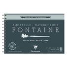 Papel Aquarela Fontaine Preto 12x18cm 300g 100% Algodão