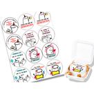 Papel arroz 9,5 cm 12 unidades comestível para bento cake mini bolo flork bento feliz aniversário pensou que não ia ter