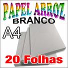 Papel Arroz Comestível A4 Branco - 20 FOLHAS
